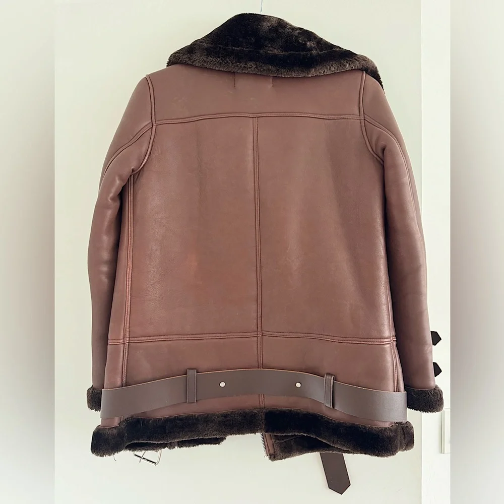 Walter Baker 100% Lamb Leather Jacket Woman Size S - Picture 2 of 6